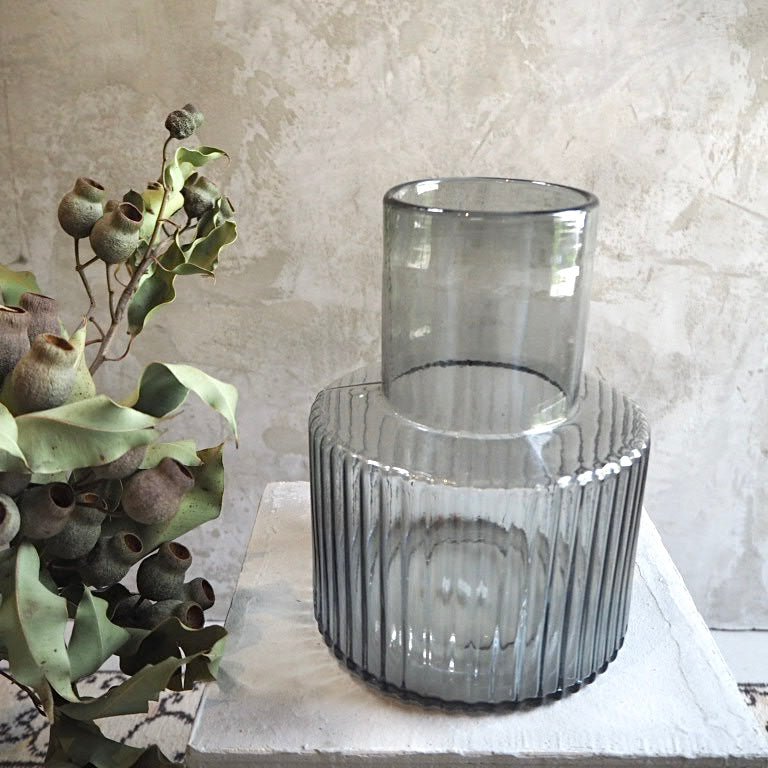 GLASS フラワーベース ワイドタイプ - yuzuhanana