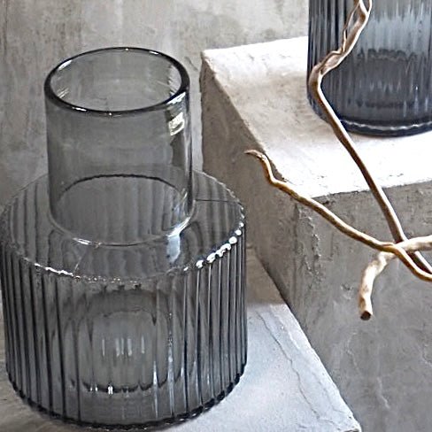 GLASS フラワーベース ワイドタイプ - yuzuhanana