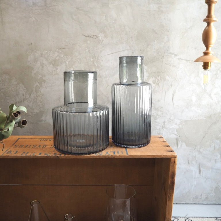 GLASS フラワーベース ワイドタイプ - yuzuhanana