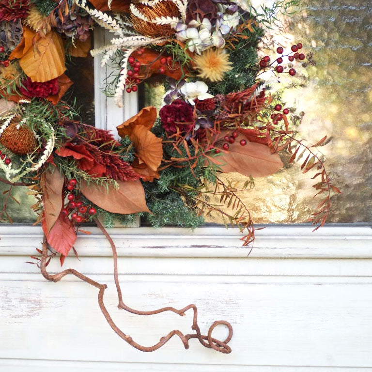 野の実と彩りの wreathe